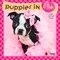 Puppies in Pink | 2026 7 x 14 Inch (Hanging) Monthly Mini Wall Calendar